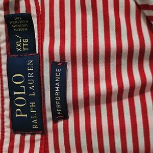 XXL Red & White Performance Polo